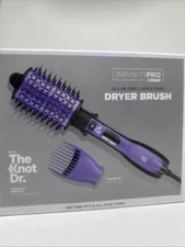 INFINITI PRO The Knot Dr. All-in-One Dryer Brush Wet/Dry Styler Black/Purple