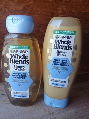 Garnier Whole Blends Honey Water Moisture Restoring Shampoo & Conditioner 12.5  