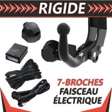 Attelage rigide pour Citroen Jumpy 2 II (aussi L2) de 07+faisceau 7 broches