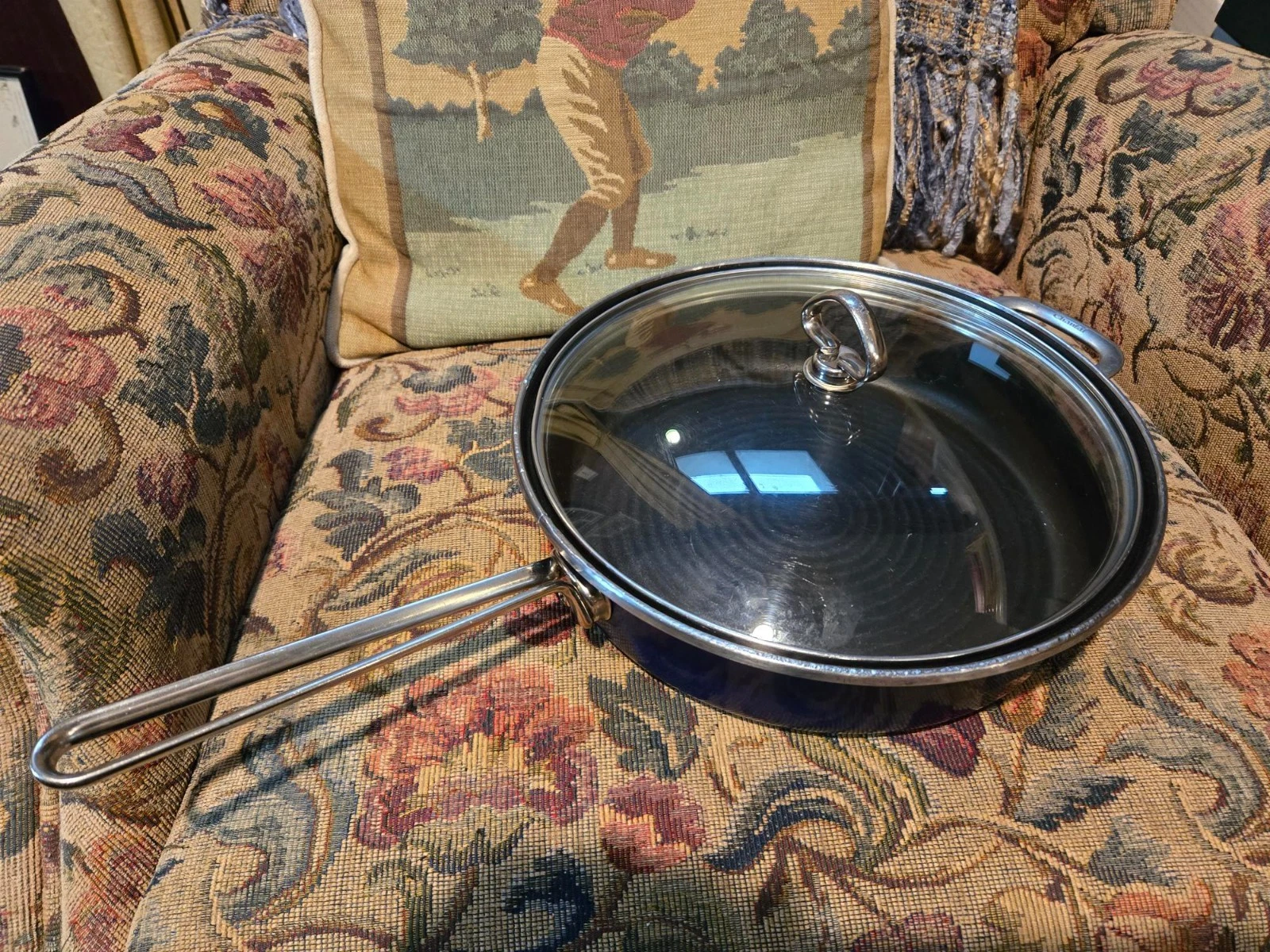 CHANTAL Cookware 2 QT 10" Saute Fry Pan with Lid