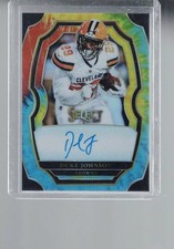 2017 Panini Select Signatures Tie-Dye Prizm 10/25 Duke Johnson #SP-DJ Auto