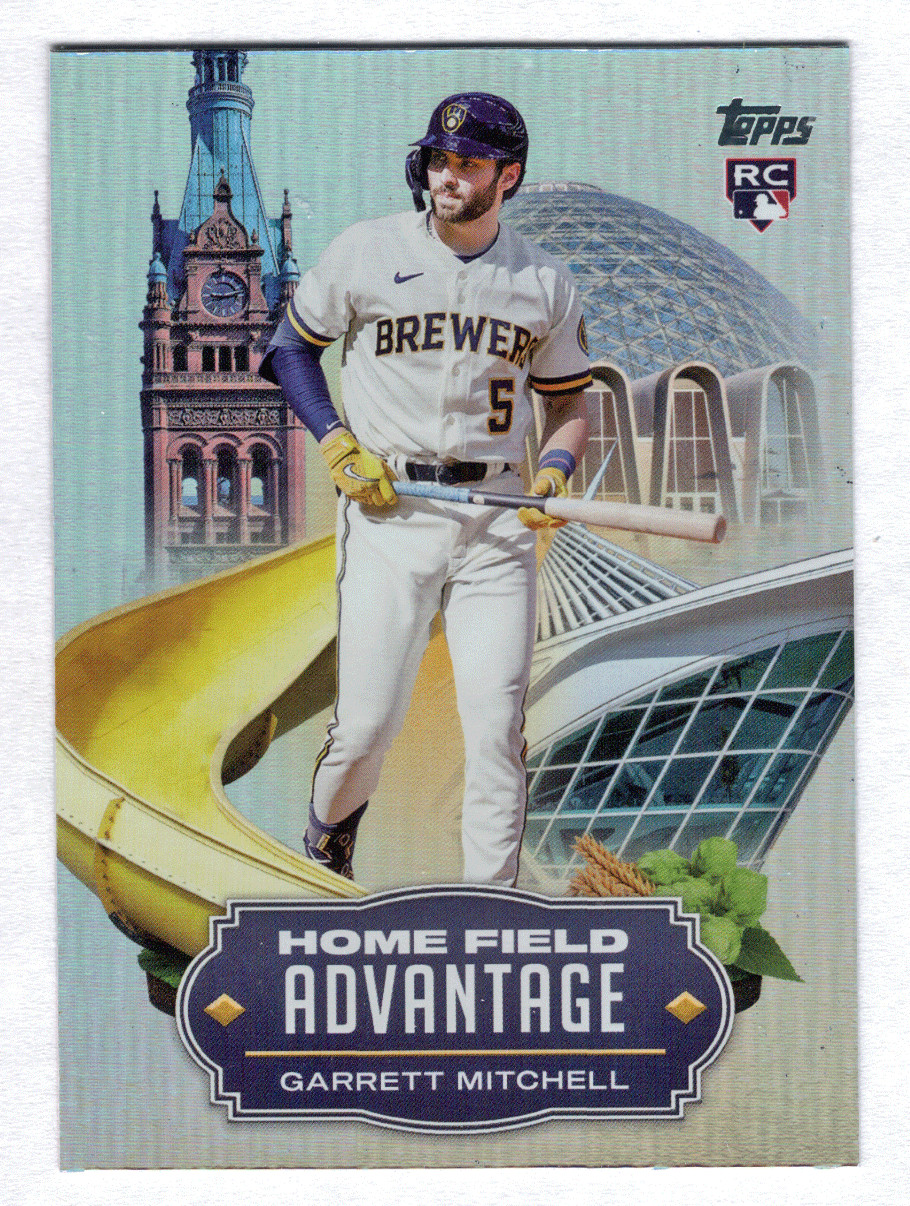 2023 Topps Update BSP Home Field Advantage RC #HA-24 Garrett Mitchell Brewers