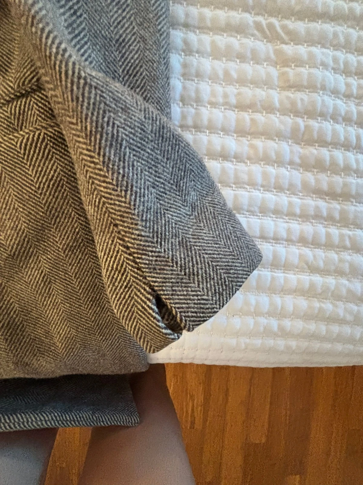 J.Crew Ludlow Moon Tweed Topcoat Coat 38S Brown Herringbone 100% Wool *DAMAGED* image 7