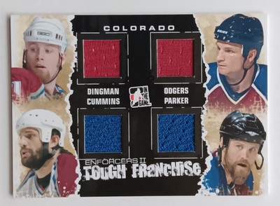 2013-14 ITG Enforcers Tough Franchises Dingman Parker Odgers /50 Avalanche