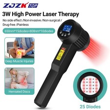3W Laser Therapy Device 650nm 808nm Red Light Infrared for Humans  Pets Pain