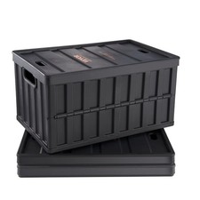 Collapsible Storage Bins with Lids, 65L 3 Packs, Folding Plastic Stackable Utili