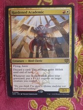 Hardened Academic Magic The Gathering Secrets of Strixhaven rare MTG card bird