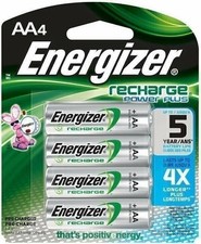 NEW 4/pack AA Energizer Rechargeable NiMH Battery AA4 Recharge 2300mAh