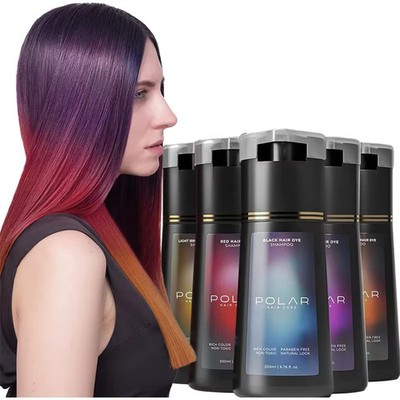 Buy One Get One Free Polar Semi Permanent Hair Dye Shampoo 200ml Men & Women