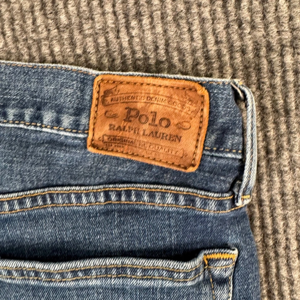 Pantalones de mezclilla elásticos Polo Ralph Lauren Sullivan ajustados para hombre talla 32X30 grunge Foto 2 de 4