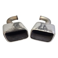 Porsche Cayenne S 92A Exhaust Tip Trim Pair 95811125110