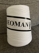 Yeoman “Brittany” 100% cotton yarn - 1 cone - 400 g - White