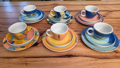 Seltmann Weiden 6 x Kaffee-Geschirr VIP Collection (Tassen/Untere/Teller)