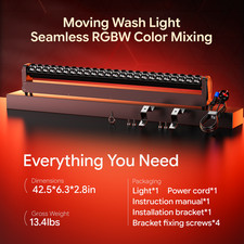 480W Wall Washer Light RGBW 24Eyes Beam Moving Head DMX Stage Bar Light DJ Disco