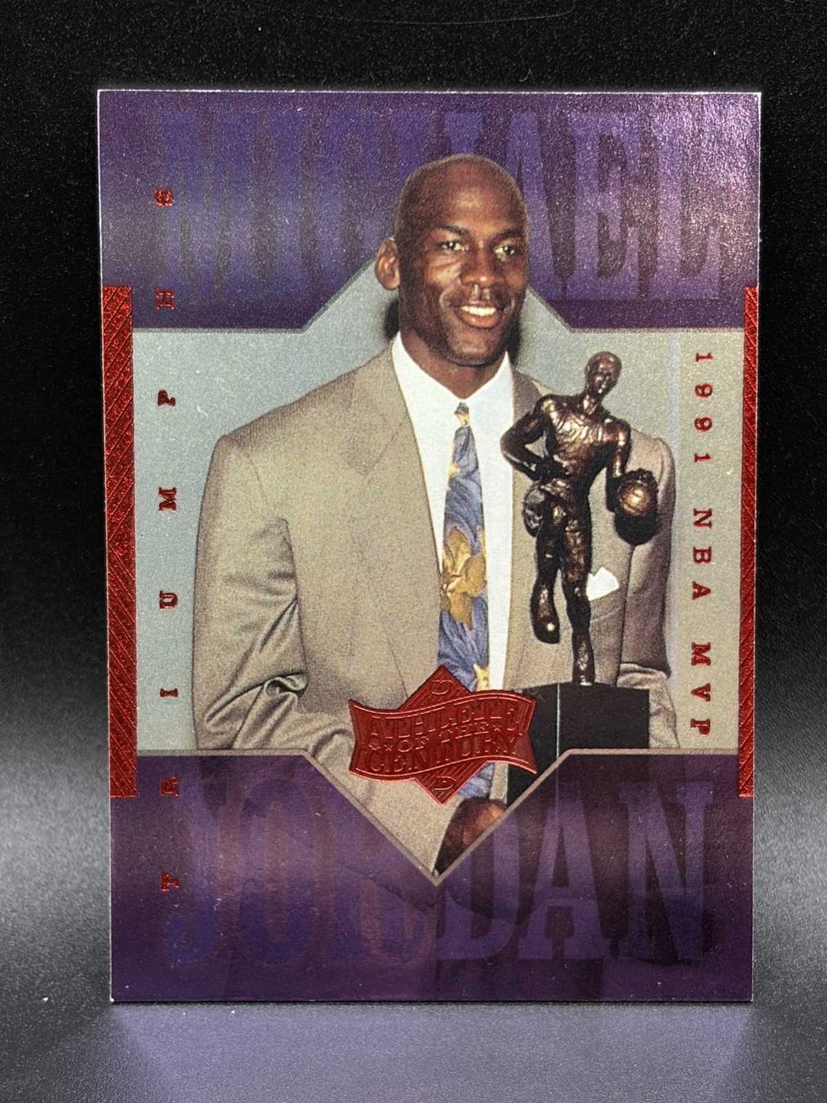 1999 Upper Deck Athlete of the Century - Michael Jordan #54 - 1991 NBA MVP