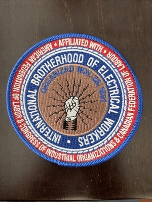IBEW international Brotherhood Of Electrical Workers 4 Inch Patch Heat Press.