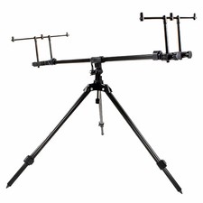 BAT Tri Clops RodPod treppiede 85-130 cm Tri Rod Pod alluminio supporto canna ripiano