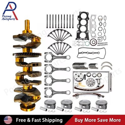 2AZ-FE 2.4L Engine Rebuild Overhaul Kit Crankshaft Rods Timing For Toyota Camry