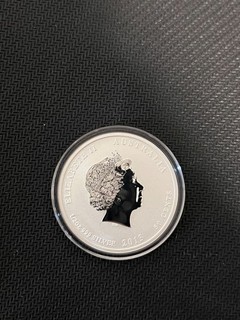 2013 Year of the Snake 1/2oz 99.9% Silver Coin In Capsule Perth Mint