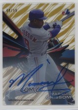 2015 High Tek Pattern 1 Grass/Waves Gold Rainbow 49/50 Marquis Grissom Auto e0h