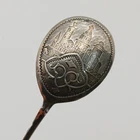 Russian Silver Decorative Spoon A.C 84, 13.2 Grams