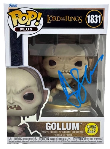 Andy Serkis Signed The Lord of The Rings Gollum Funko Pop 1831 Autograph BAS COA