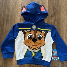 NWT Nickelodeon Paw Patrol Hoodie, Kids, Chase, Character Police Dog, 2T