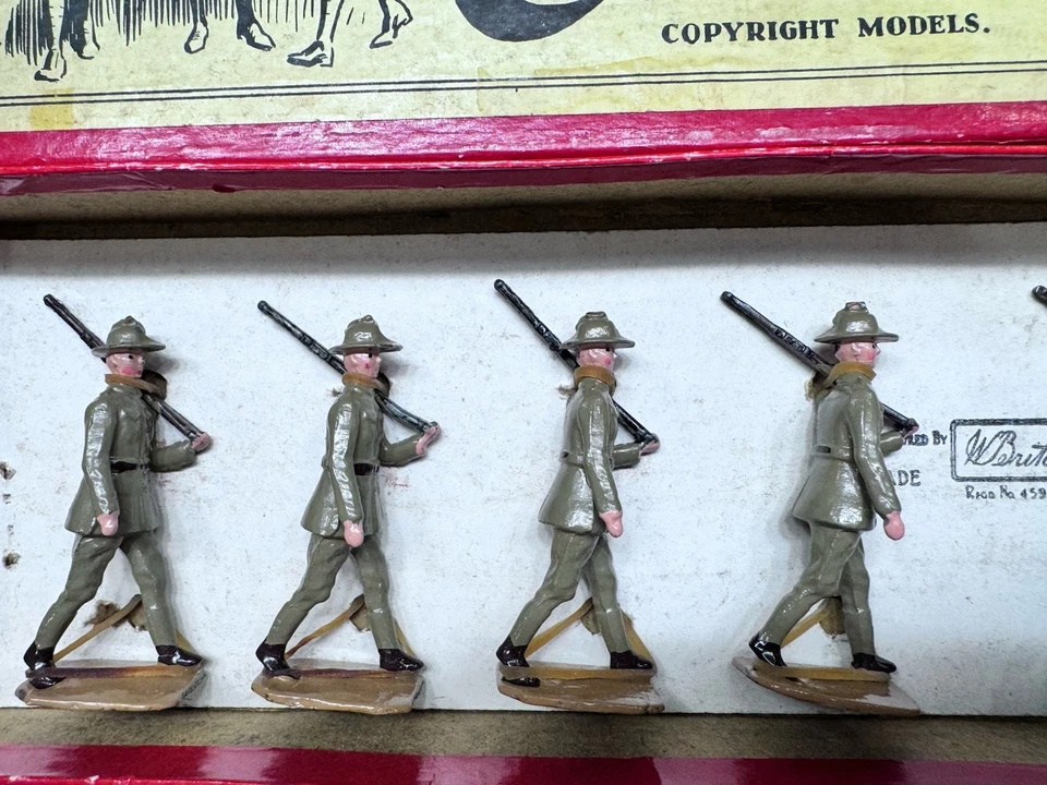 Britains: Boxed Set 1544 - Australian Infantry. Pre War c1930s - image 4 of 4