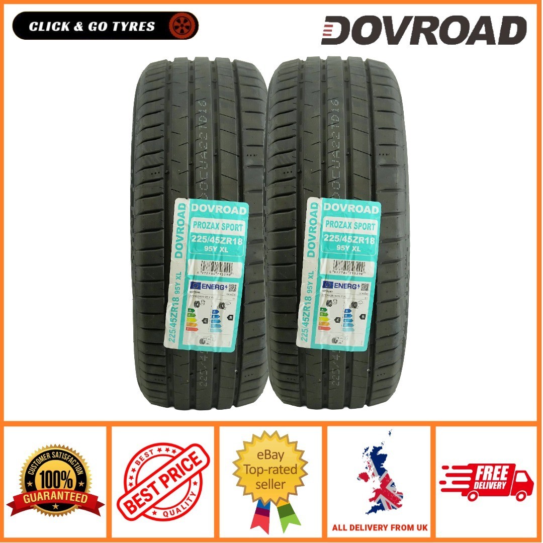 ②TANKROLLER　225 55 18 2 x 225/45ZR18 DOVROAD PROZAX SPORT 95Y XL-225 45 18 Tyres | eBay UK