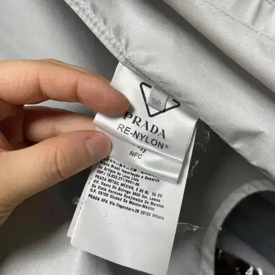 Prada White Nylon Jacket - Size 50, Authentic thumbnail 6