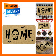 Halloween Doormat Home Decor 17x29 Inch Horror Movie Spooky Entrance Rug Non