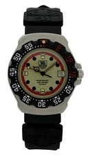 Tag Heuer 35mm Men's Formula 1 Red/ Black/ Luminous Swiss Made SS Watch 371.513! 3