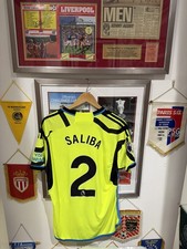 Arsenal mens Away Shirt 2023/24 Saliba Nameset Mens Large BNWT