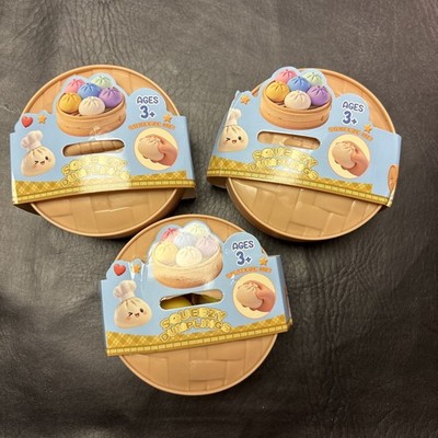 Squeezy Dumpling Squeezable Multicolor Blind Pack Broken Or Damaged. 3 Pack