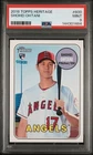 2018 Topps Heritage Shohei Ohtani #600 Rookie Card PSA 9 MINT