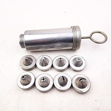 Vintage Aluminum Cake And Cookie Decorator With 8 Tips