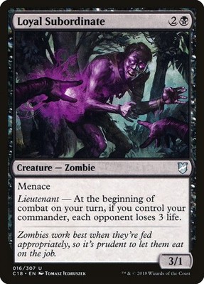 MTG - Loyal Subordinate - Commander 2018 - X1 - (LP) -