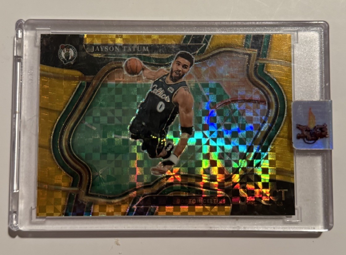 2022-23 Panini Select Jayson Tatum Courtside Gold Prizm /10 #255