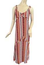 NWT Forever 21 Patchwork Floral Sundress Jrs. Size Medium Striped Ruffles Flowy