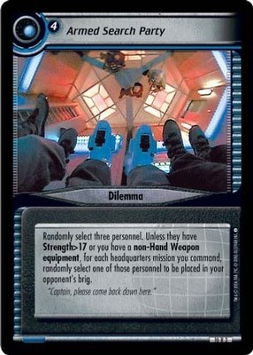 Armed Search Party - Archiv Portrait - Star Trek CCG 2E