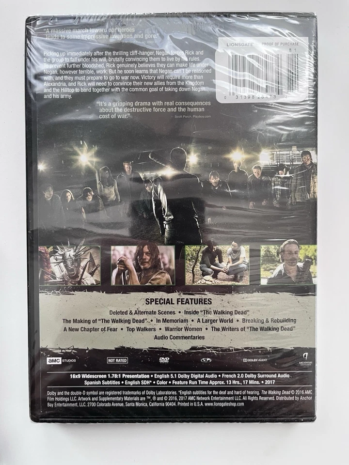 The Walking Dead Complete 7th Season 2017 Promo Edition New and Wrapped Foto 2 de 2