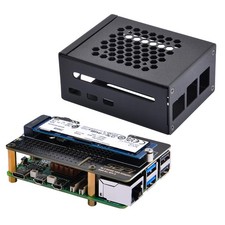 Metal Case, N04 PCIe M.2 NVMe SSD Peripheral Board, Raspberry Pi 5, Key-M