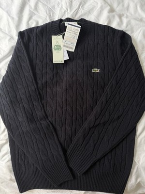 Lacoste Wool Jumper Navy Blue Große L