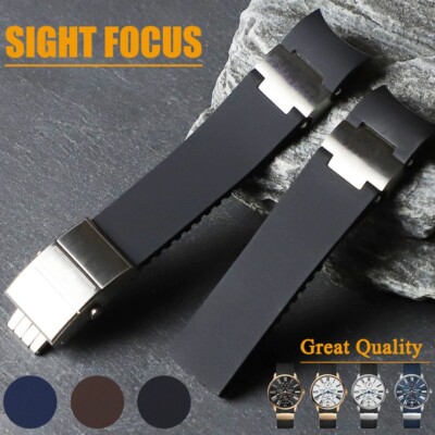 22mm Kautschuk Uhrenarmband für Ulysse Nardin Marine Diver UN263 Watchband Strap