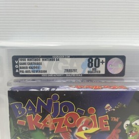 VGA GRADED 80+ NM Banjo Kazooie Nintendo 64 Game PAL AUS N64