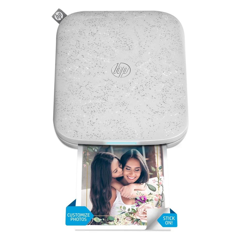 HP Sprocket Instant Photo Printer, 3x4" Portable Printer for iOS & Android