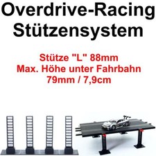 Stützen Set L für Carrera 124 132 EVO Fahrbahnerhöhung Brücken Überfahrt Kreisel