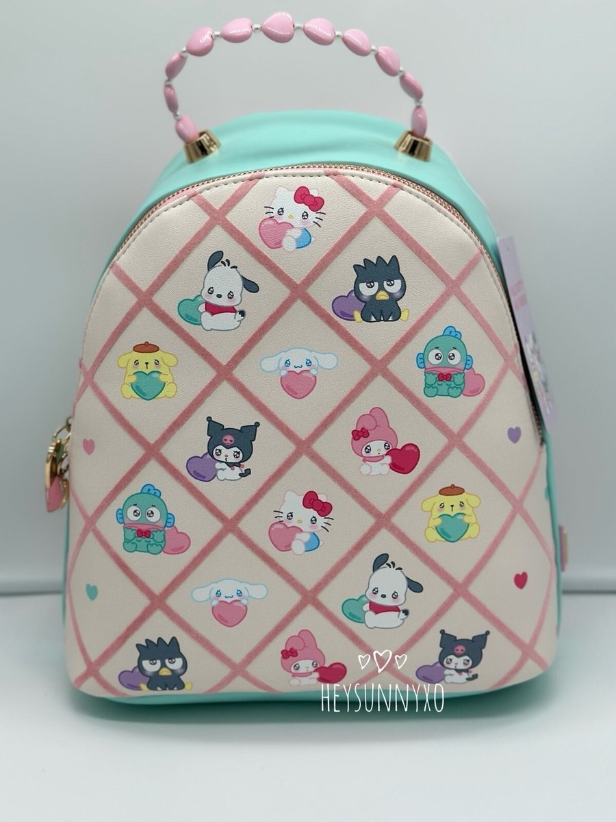 hello kitty emo backpack Sanrio Hello Kitty and Friends Emo Kyun Plaid Charm Mini Backpack