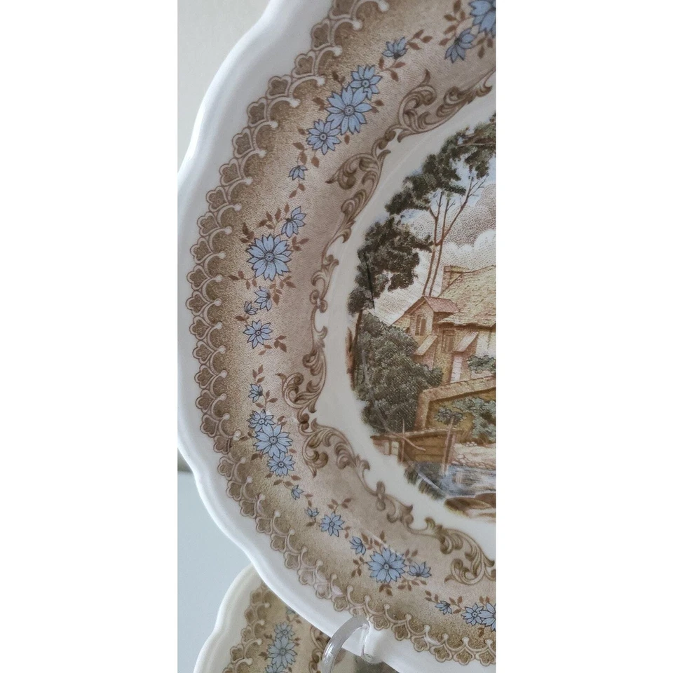 Juego de 6 platos de sopa Flandes Hecho En México Royal NSI diseño de rueda de agua Foto 3 de 4