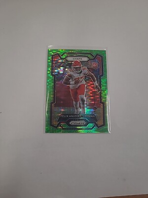 2023 Prizm FELIX ANUDIKE-UZOMAH Neon Green Pulsar Prizm Rookie Card #349 Chiefs